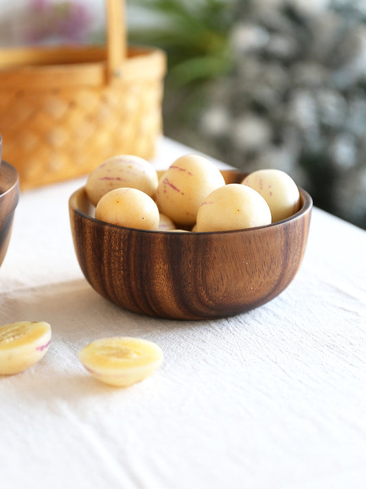 Acacia Handmade Wooden Salad Bowl